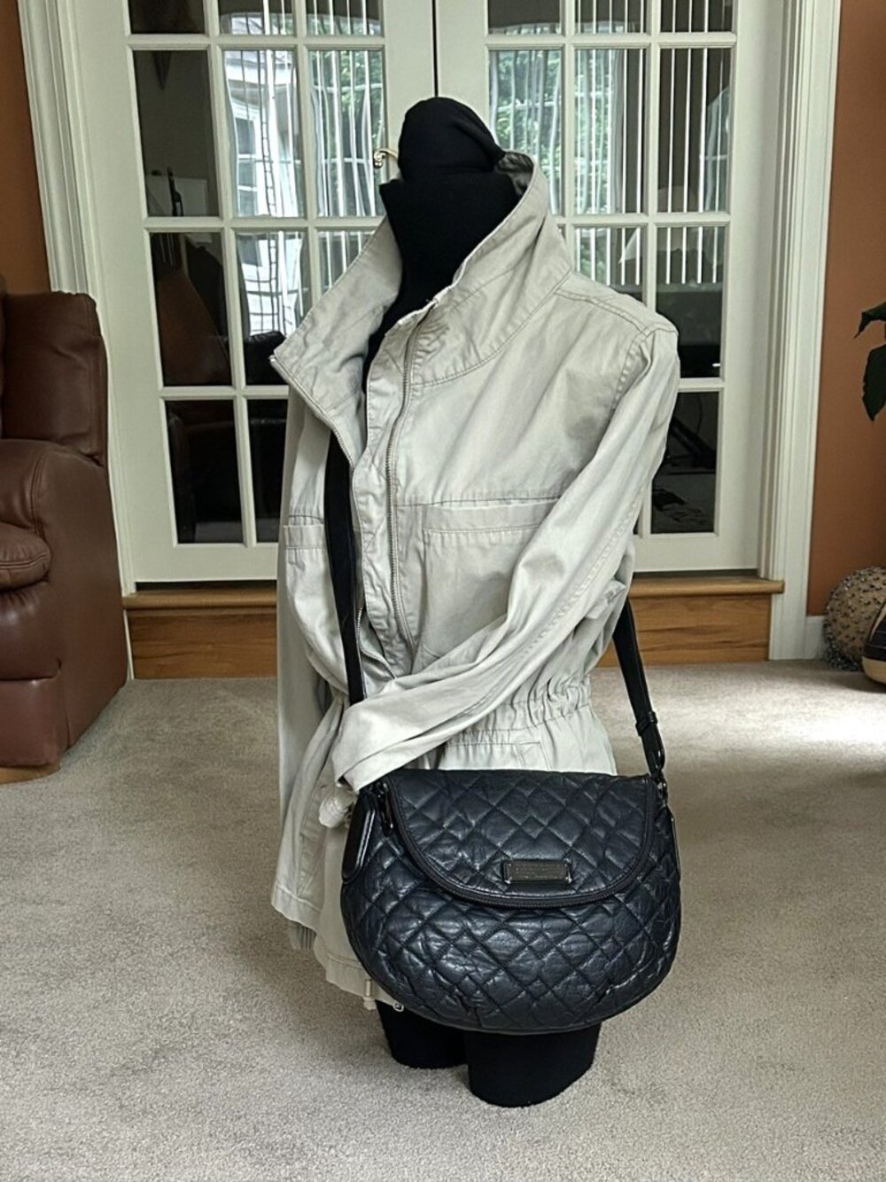 MARC BY MARC JACOBS Natasha Quilted Crossbody Bag, Black